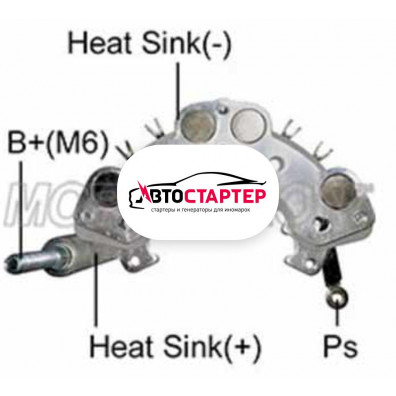 Фото 1 - Диодный мост генератора AEH9916