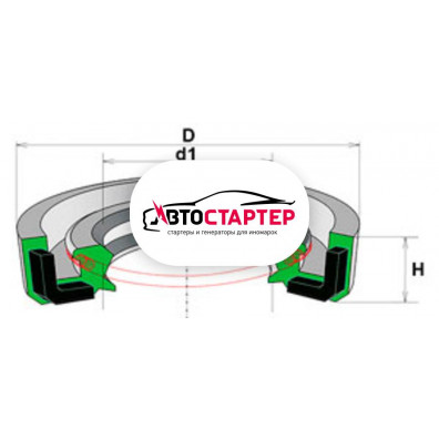 Фото 1 - Сальник рулевой рейки HAZ0448